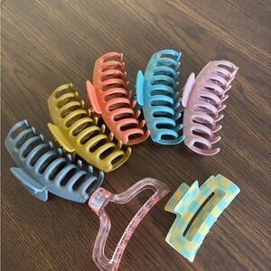 Colorful Hair Claw Clip Set